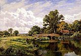 Famous River Paintings - The River Loddon, Near Basing, Hants
